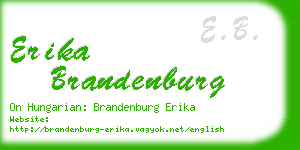 erika brandenburg business card